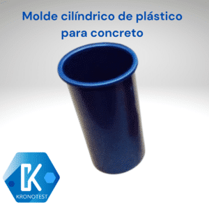 Molde plástico para probeta cilíndrica de 4x8"
