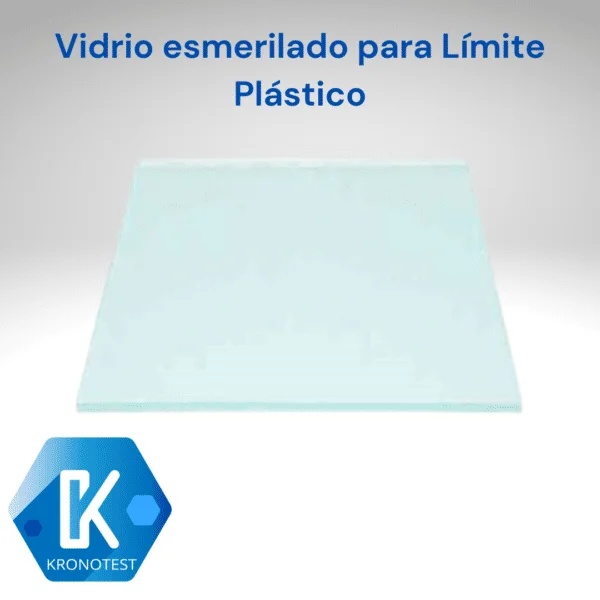 Vidrio esmerilado para límite plástico